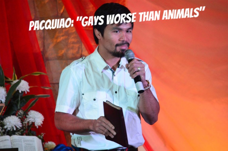 Manny Pacquiao: Gays Worse Than Animals